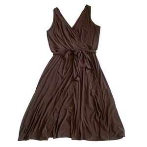Lauren Ralph Lauren Plus Size Chocolate Brown Dress Size 16
